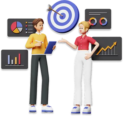 Business performance dashboard — revenue growth, conversion metrics and client analytics