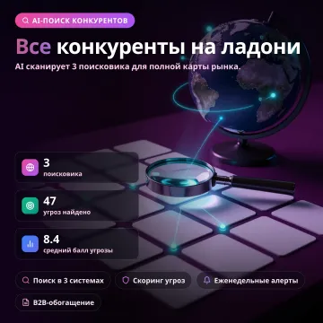 Competitor Discovery Engine — поиск всех конкурентов