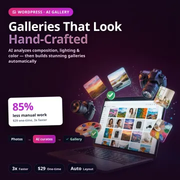 GalleryGenius AI — WordPress Gallery Automation