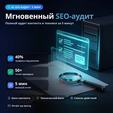 Мгновенный SEO-аудит — анализ по запросу