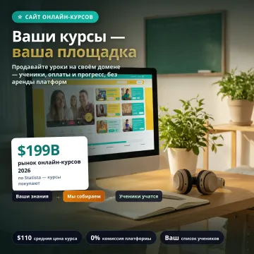 Сайт онлайн-курсов под ключ