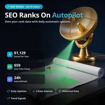 RankRadar Sheets — SEO to Google Sheets