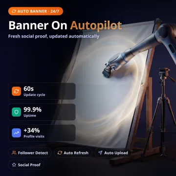 SocialBanner AI — Auto-Updating Twitter Banner