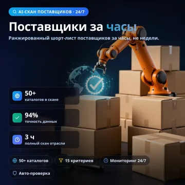 Supplier Discovery — поиск и проверка поставщиков