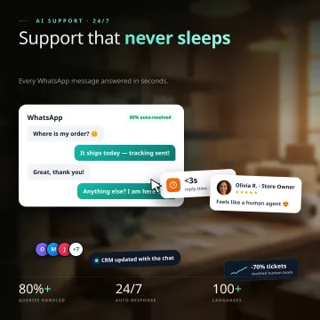 WhatsApp AI Customer Service Bot for 24/7 Multilingual Support — ServiceBot