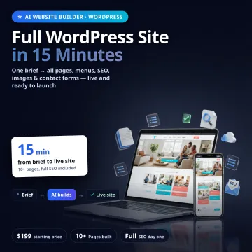 WordPress Full Site Builder AI