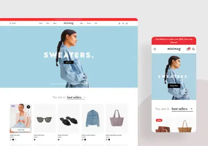 Демо-шаблон Fast Fashion для магазина одежды