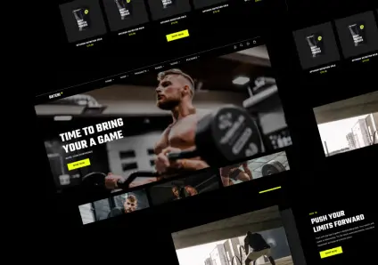 Демо-шаблон GYM для магазина спорта и красоты