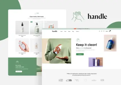 Демо-шаблон Hand Sanitizer для магазина косметики