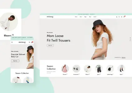 Демо-шаблон Fashion v3 для магазина одежды