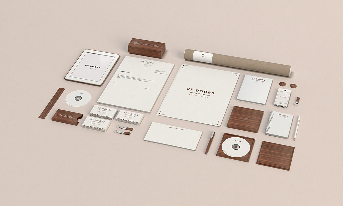 RF Doors — branding element