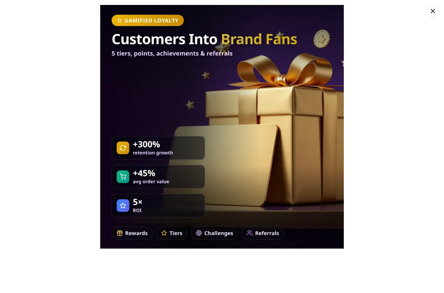 The product photo full screen after pressing the expand button